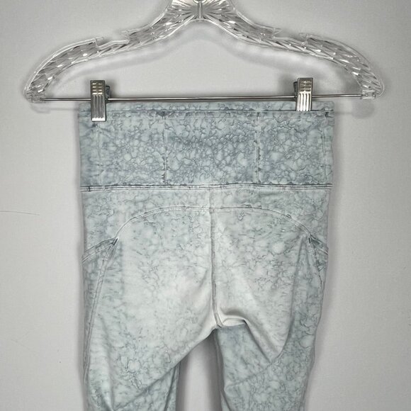 Lululemon Fast and Free High Rise Tight 25 Nulux City Grit White Blue Fog size 4 - Picture 9 of 14